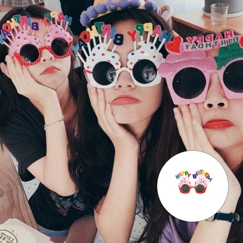 Funny Creative Cake Shape Glasses User Friendly PC Materials Eyewears Ideal For Sensitive Skin And All Ages