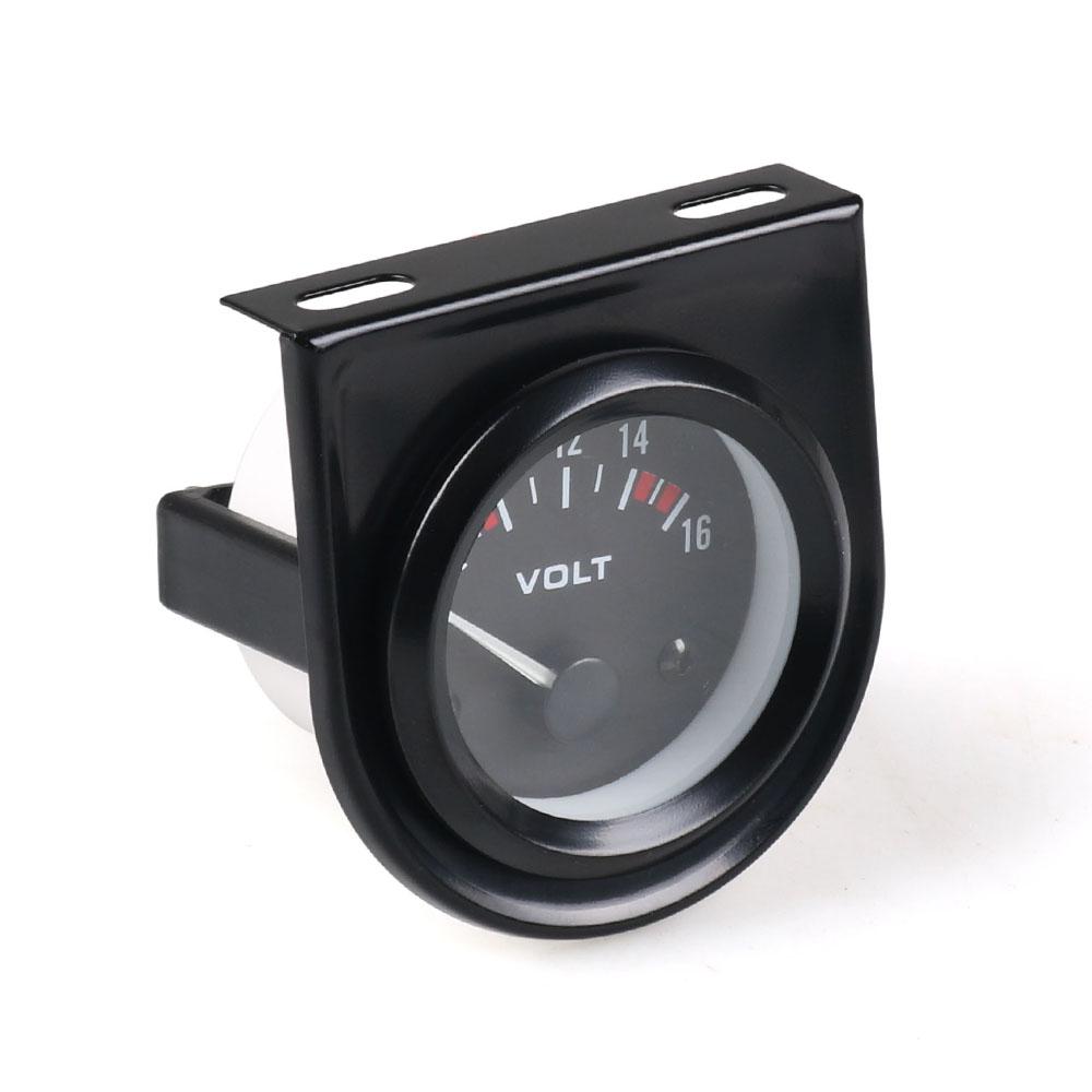 Car 2"52mm Universal Voltmeter 8~16V Volts Gauge White Light Voltage Gauge Car Meter Racing Meter TT101264