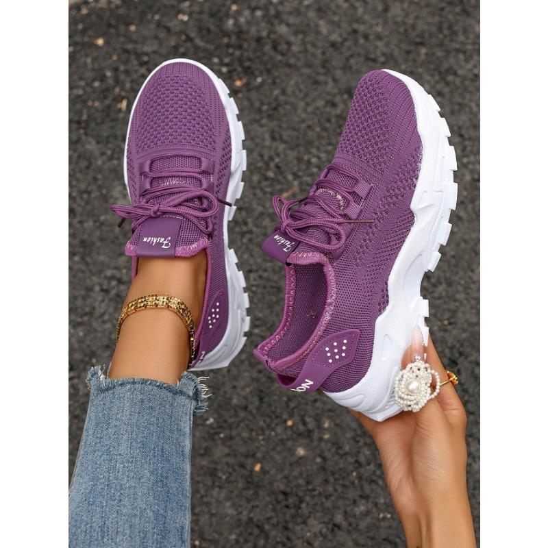 Shoes Women's Summer Women's Shoes Versatile Sports Net Single Shoes Women's Shoes Flying Woven Mesh Fashionable and Breathable
