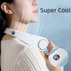 Neck Hanging Fan USB Charging Fan Portable Outdoor Mini Leafless Lazy Person Hanging Neck Strong Wind