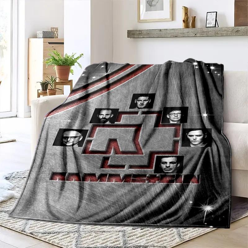 Till Lindemann, lead singer of the German heavy metal rock band Rammstein, blanket for warmth, home decoration for siesta, flannel blanket Y5