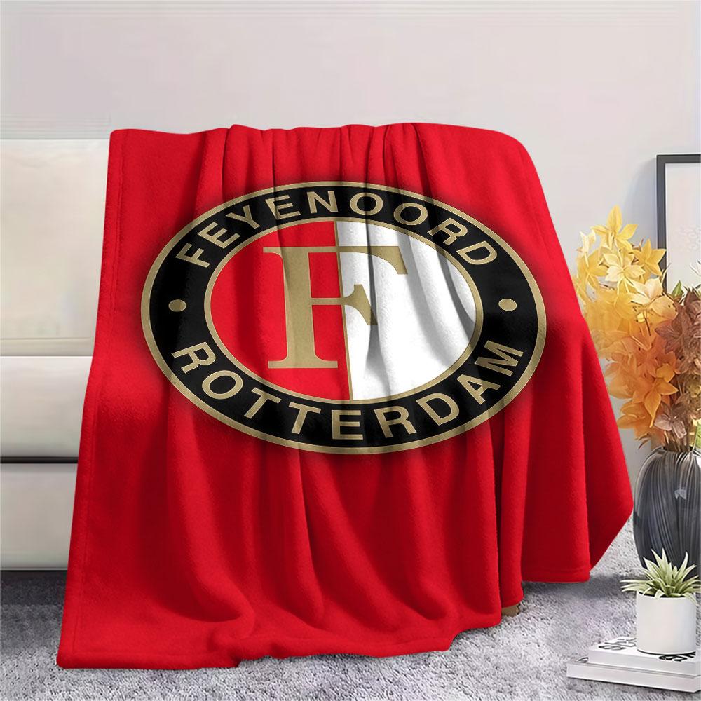 1PC Feyenoord Patterned Flannel Blanket Suitable For All Seasons for Home Decor Warmth and Comfort Gifts Holiday Present
