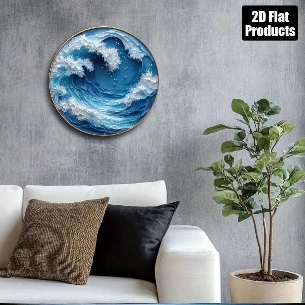 Metal Wall Art 3D Aluminum Panel 20x20 cm for Bar