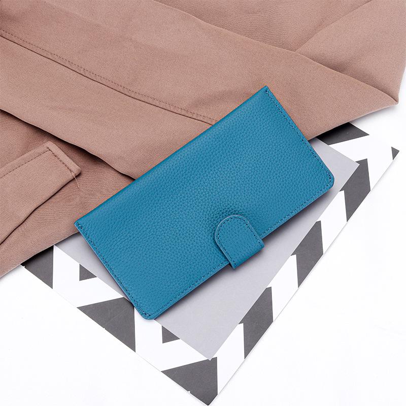 Top Grain Cowhide Women's Ultra-Thin Long Leather Phone Wallet 2025