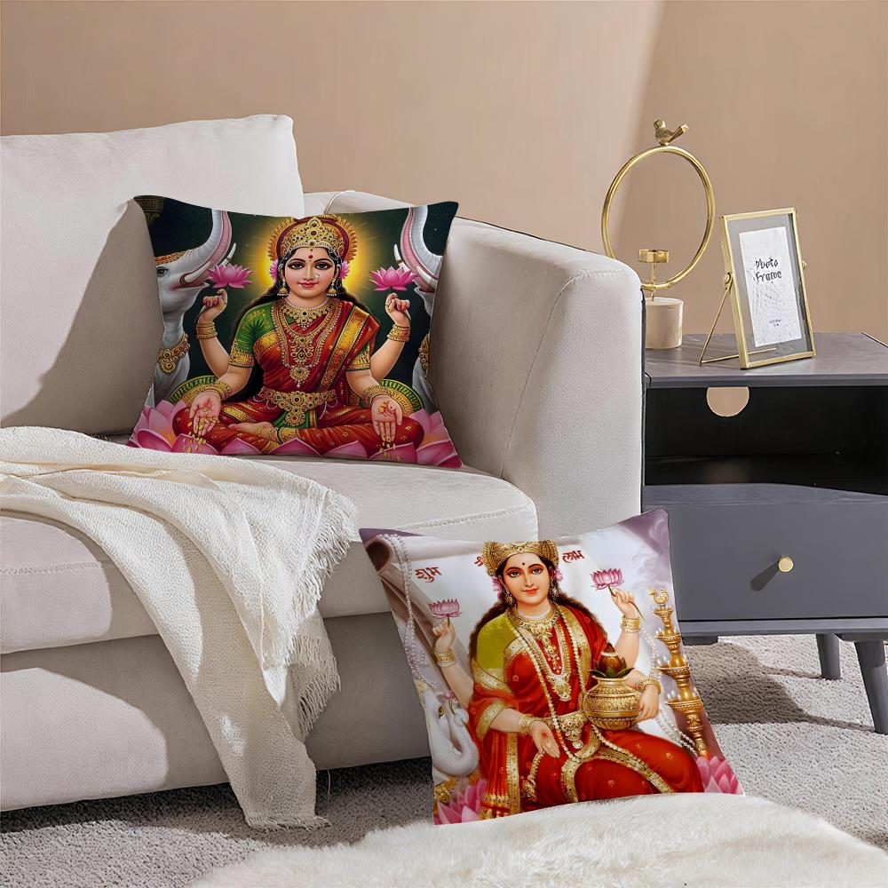 Classical traditional LLakshmi Cushion Cover Throw Pillow Cover Hidden Button Durable Polyester Chair Cushion