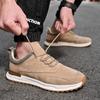 FashionCasual Men's Sneakers Low-top Suede Leather Shoes For Men Vintage Style All-match Sports Comfort Male Treking Footwear Trainers