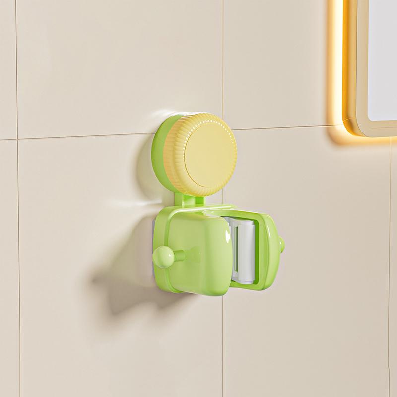 

Dopamine Suction Cup Mop Clip, Strong Load-bearing Capacity, No Drilling Required, Bathroom Holder, Mop Storage Rack