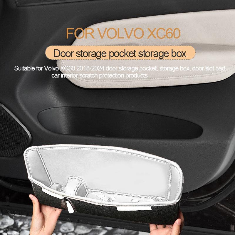 For Volvo Xc60 Door Storage Pocket Door Slot Pad Bin Bag Interior Accessories Auto Supplies 2018-2024