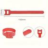 10pcs Adjustable Cable Management Strap Cable Organizer Desk Wire Winder Cable Tie Data Line Protection Storage Gadget 12*150mm