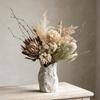 French Retro Cream Ceramic Vase for Floral Arrangements – Elegant Living Room & Dining Table Decor