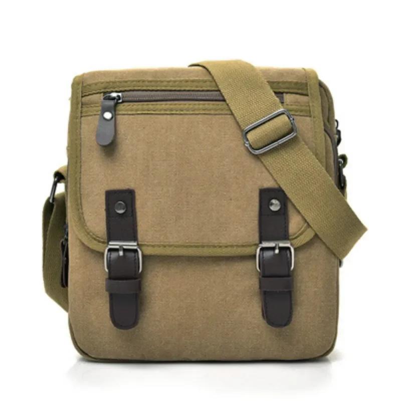 2024 New Men's Bag High Quality Retro Canvas Shoulder Bags Husband Fashion Crossbody Bag Designer Handbag Messenger Bag