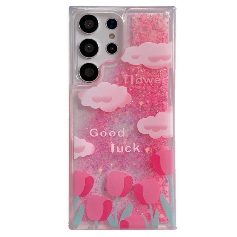 Luminous Flowing Sand Glitter Phone Case for Samsung S25 Ultra/S24/S23+/A36/A16/A34/A53.