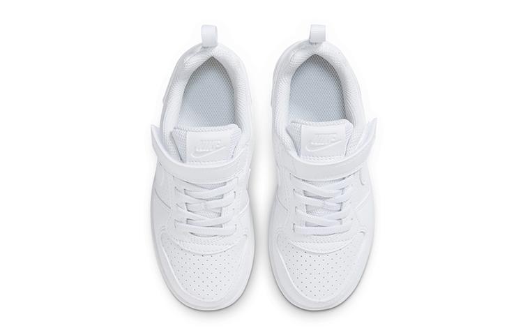 Nike Court Borough Cushioning, Wear Resistant Low top Kids' Skateboarding Shoes White Children Aged 3 7 Years Old AV3167-100