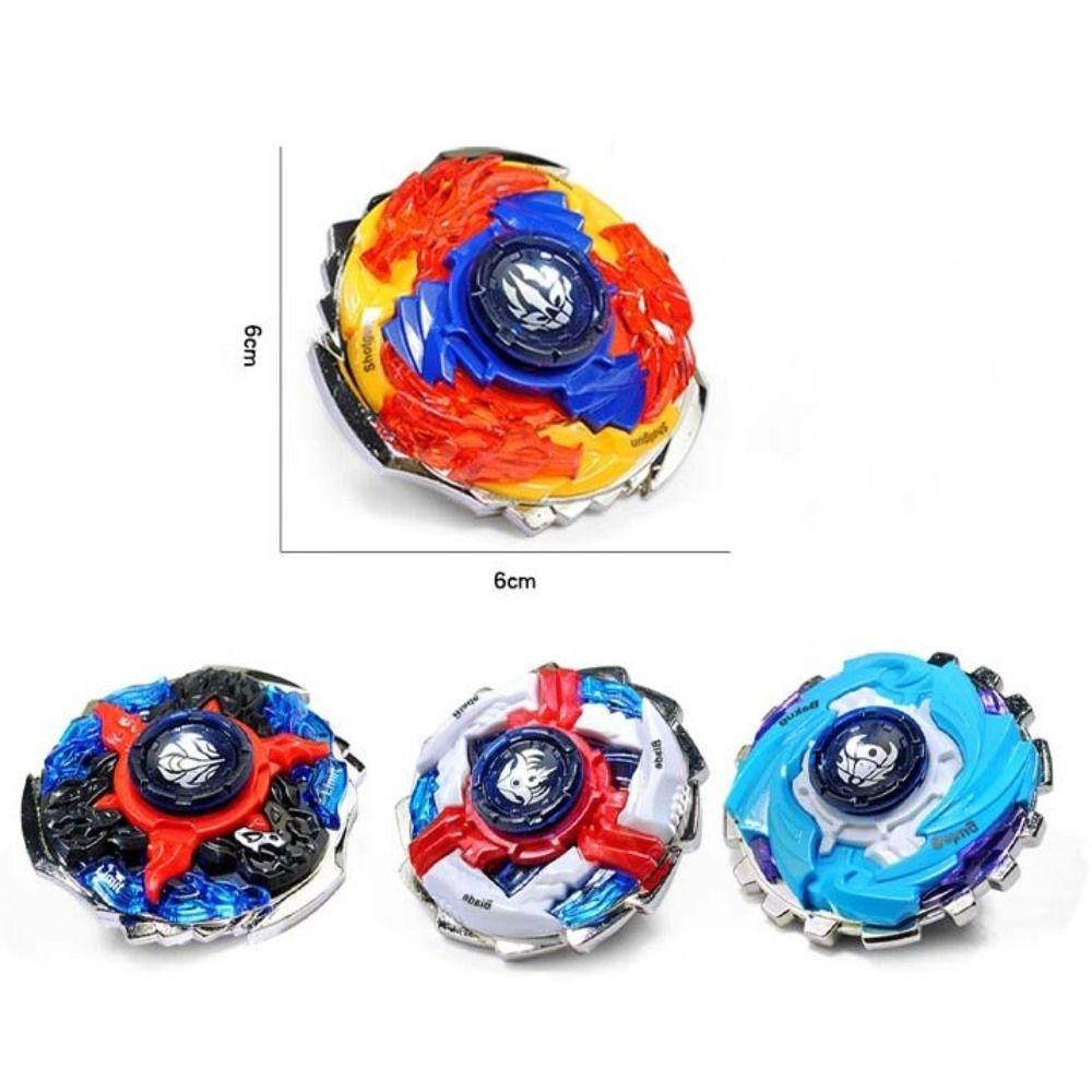 Con lanzador giroscopio juguetes de doble capa peonza juguetes al aire libre juguete giroscópico de metal niños niñas