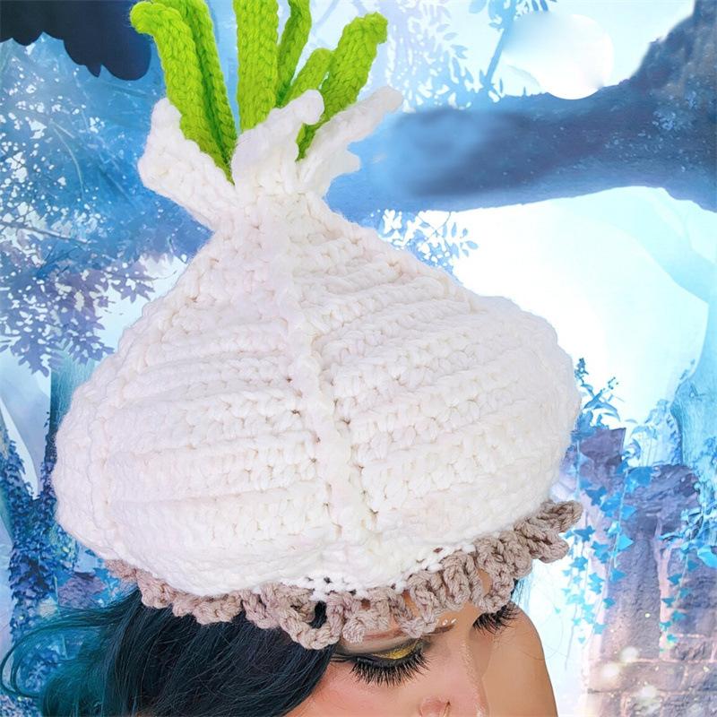 

Новая шапка-пуловер с медвежьими ушками, связанная вручную, модная шапка для взрослых Adult 57-59cm