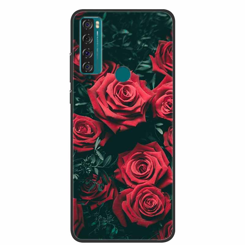 Case For TCL 20 SE Luxury Silicone TPU Soft Phone Cover For TCL 20 SE Case T671H 6.82" Funda Animal Capa Cute Shockproof Coque