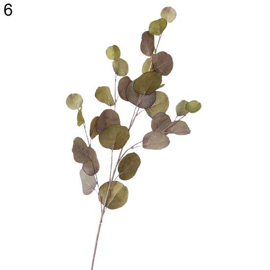 

Штучні квіти евкаліпта Декоративні весільні прикраси Квіти зі штучного шовку Вінок своїми руками Імітація рослин Листя