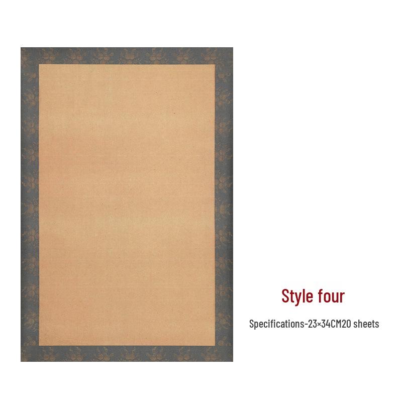 Retro Xuan Paper Semi-ripe Calligraphy Notebook for National Exhibition Submissions