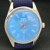 VINTAGE HMT JUBILEE HANDAUFZUG INDISCHE HERRENUHR HIMMELBLAUES ZIFFERBLATT a700115-5 R201-a700115