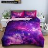 3D Galaxy Duvet Cover King Double Twin Queen Full 2/3pcs Bedding Set Universe Outer Space Themed Starry Polyester Quilt Cover