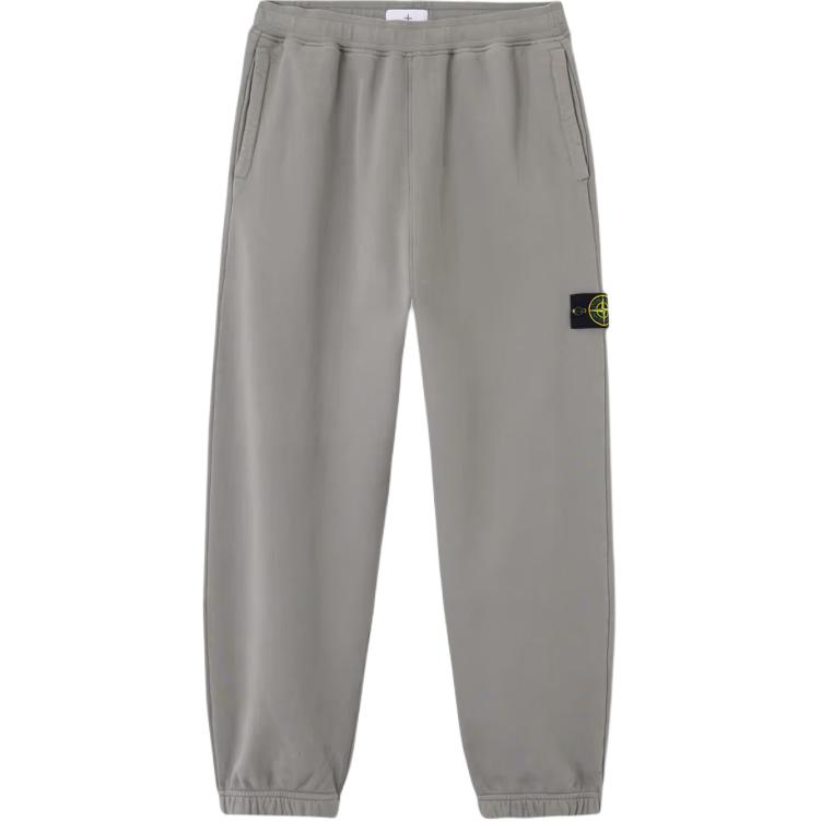 Stone Island Effen Casual Broek met Elastische Boorden voor Heren Cementgrijs K2S156200004S0A20-V006B XL