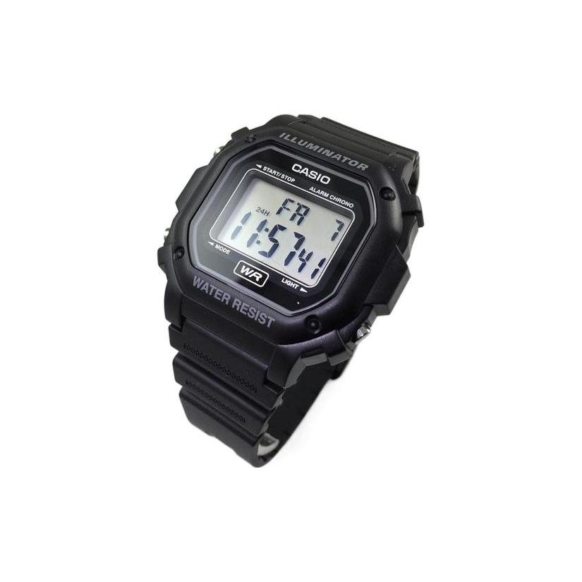 Casio Herren JUGEND Schwarze Uhr F108WH-1ACF F108WH-1ACF