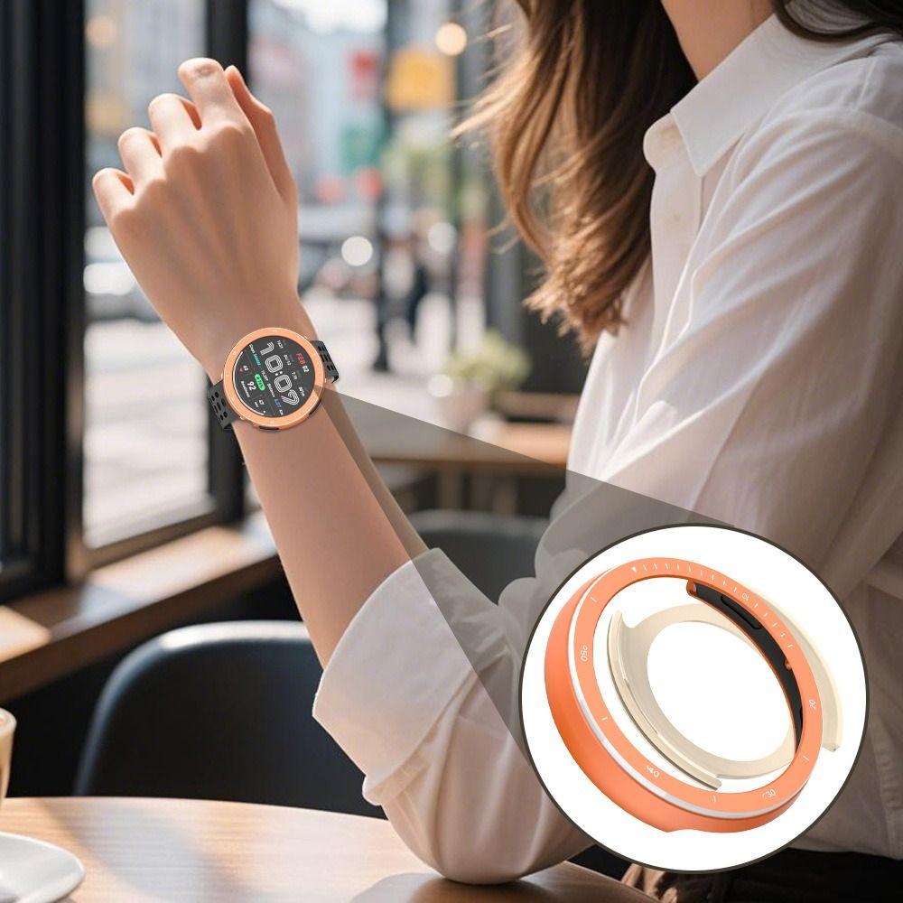 Replacement Metal Watch Bezel Screen Protector for Amazfit Active 2 Smart Watch Accessories