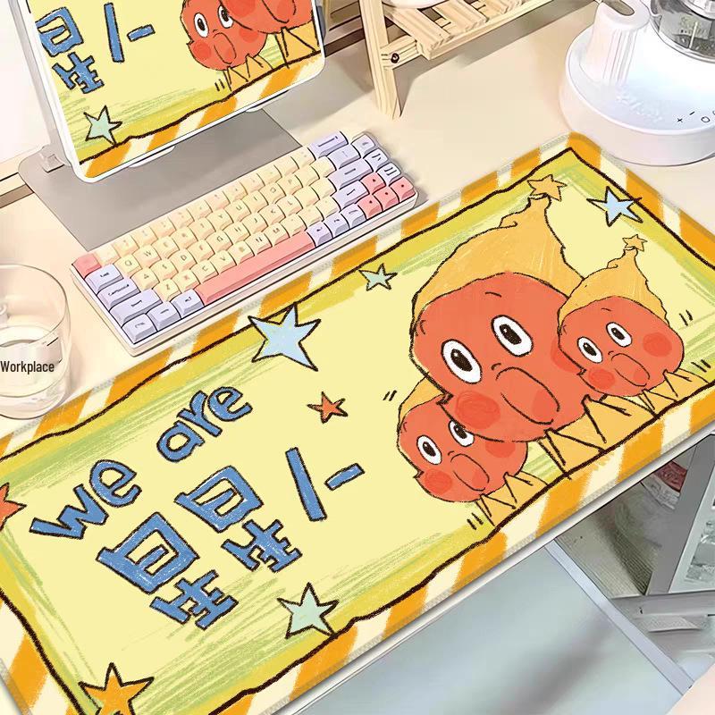 Starman Cute Girl Desk Mat - Large Mouse Pad for Students and Office