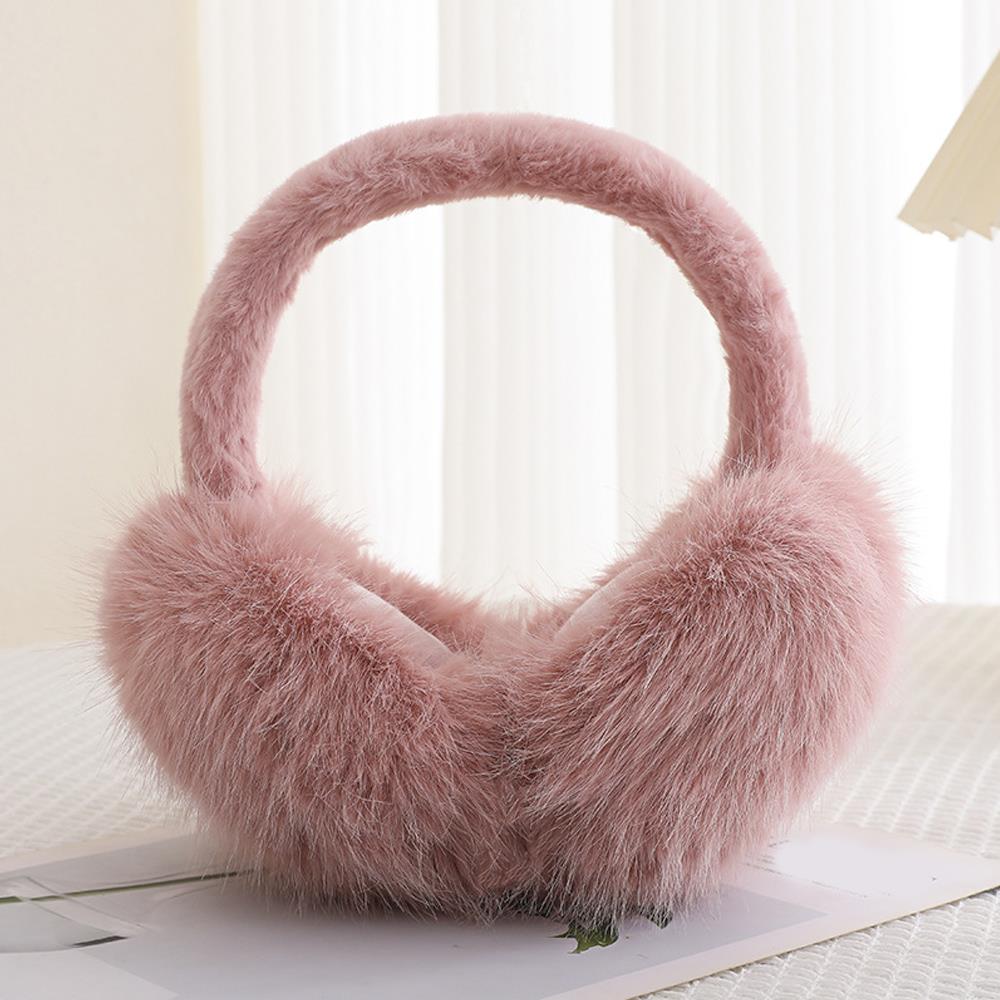 Y2k White Winter Plush Ear Warmer Earmuffs Windproof Ear Protection Earplugs Earflap For Women Cycling Outdoor Cold Ear Cover