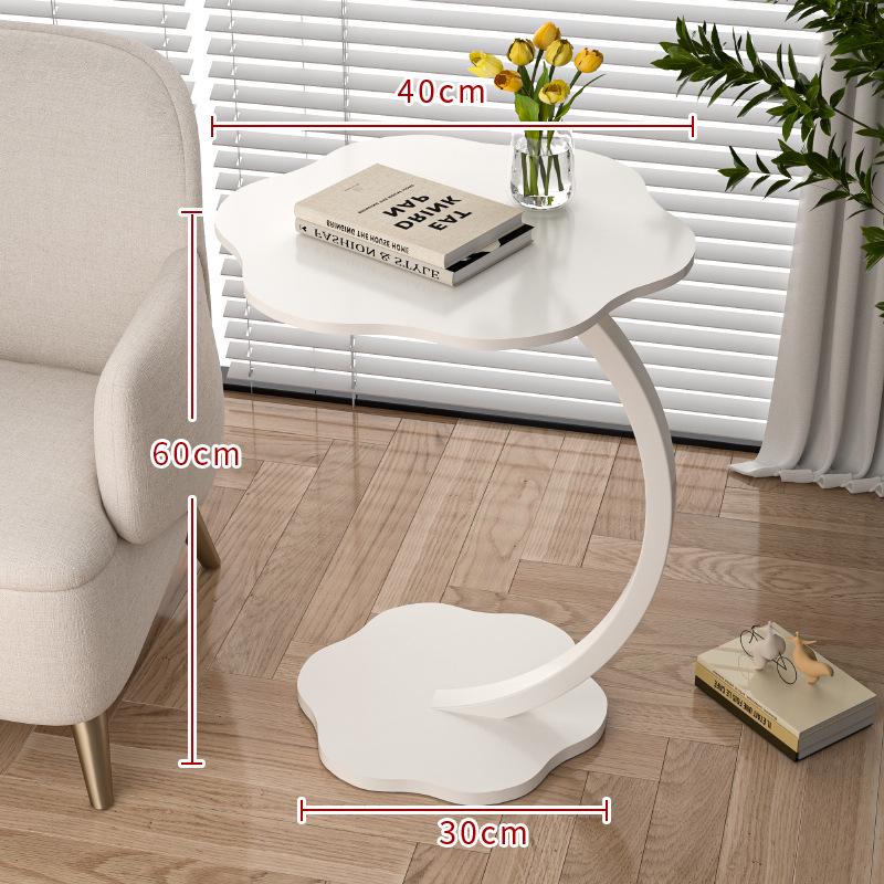 Modern Minimalist Bedside/Side Table: Round Design for Bedroom or Living Room