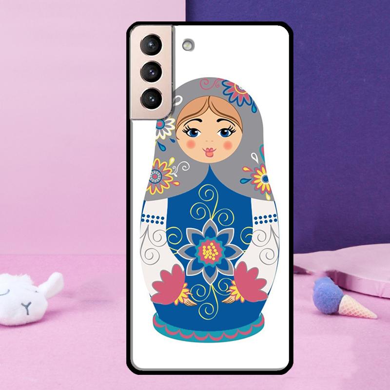 

Russian Nesting Doll Phone Case For Samsung Galaxy S24 Ultra S25 Ultra S9 S10 S20 S21 S22 Plus S23 S24 FE Cover Galaxy S9