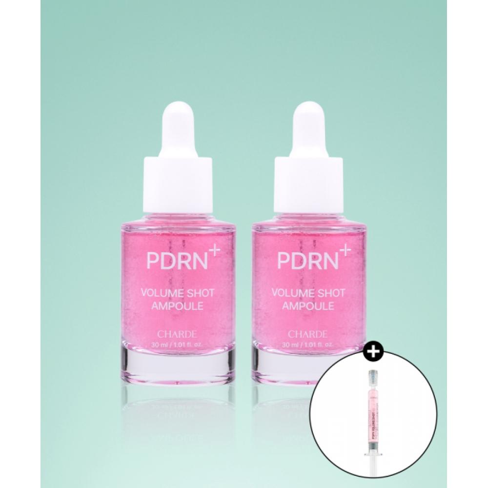 Charde [2 Pcs] Pdrn Volume Shot Ampoule 30ml  +3ml 1 Free NONE