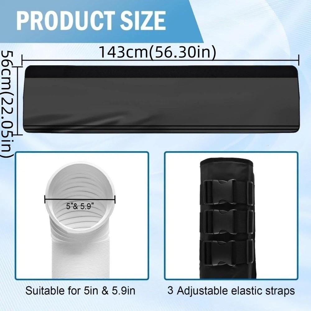 Heat Resistant AC Hose Insulation Sleeve Waterproof AC Exhaust Pipe Thermal Cover  Household