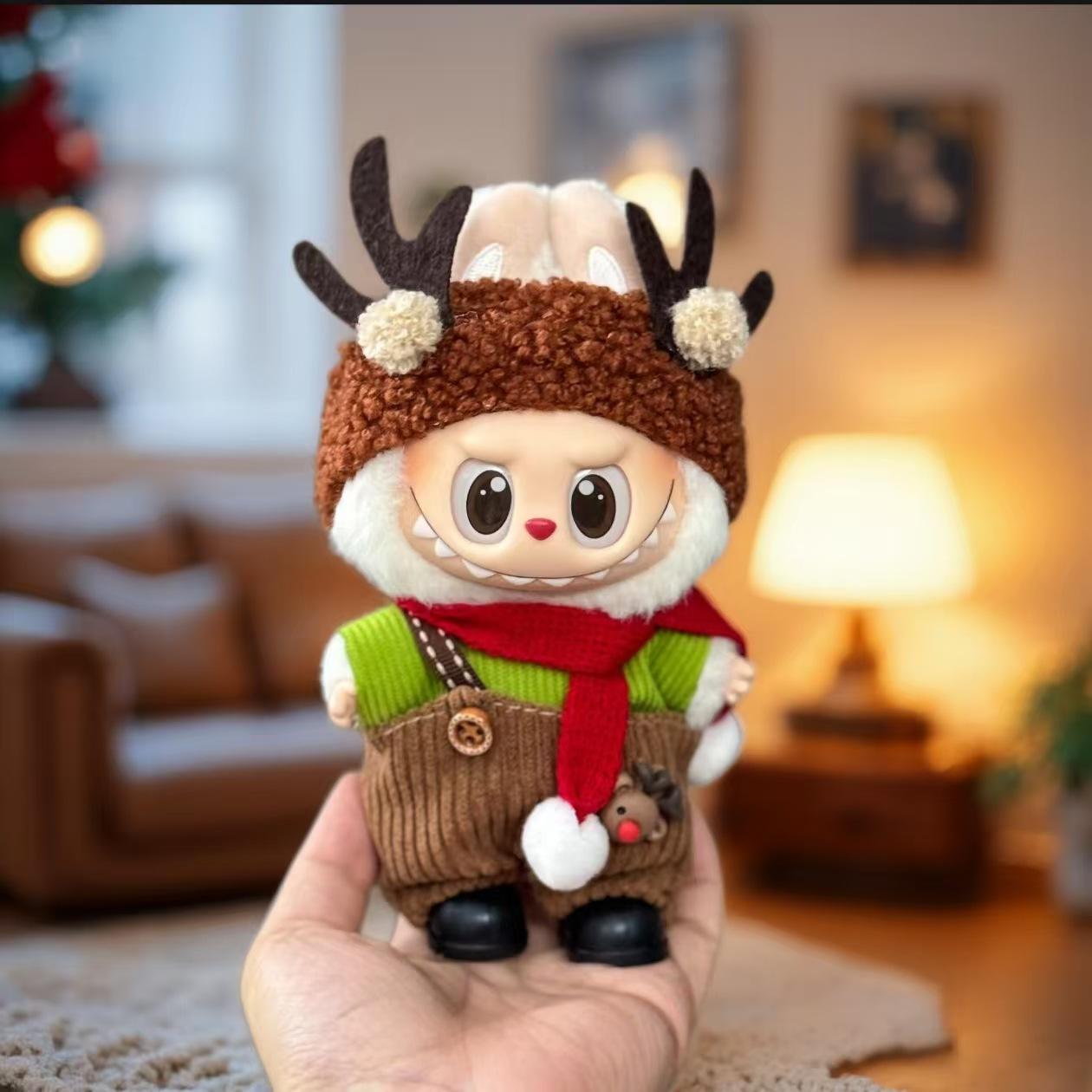 

New Baby Clothes Suitable for Labubu Baby Clothes, Vinyl Doll Pendants, Dolls, Christmas Baby Clothes Set