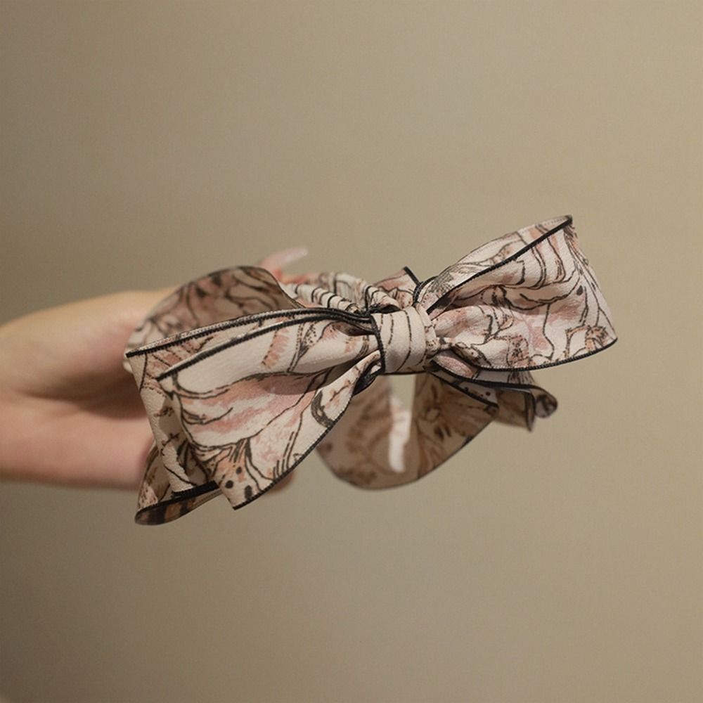 Bowknot Vertical Clip Ribbon Bow Banana Clip Cute   Girls