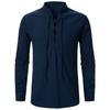 Men's Renaissance Shirt Pirate Medieval Viking Top Cotton Linen Shirts Men Long Sleeved Halloween Costume