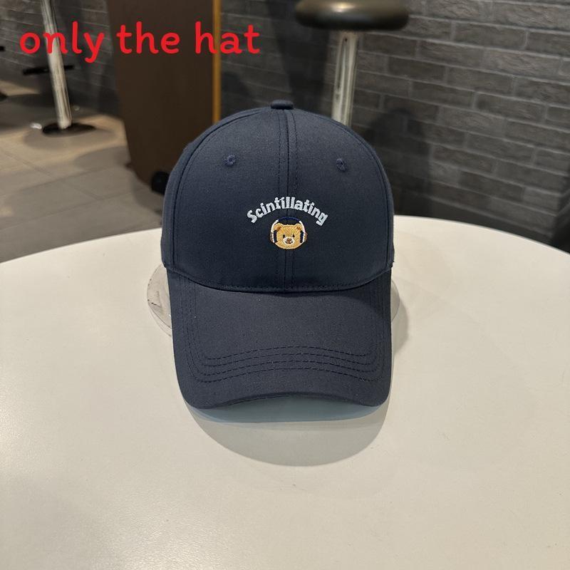 Cap Fashionable Baseball With Alphabet And Cat Embroidery Design For Daily