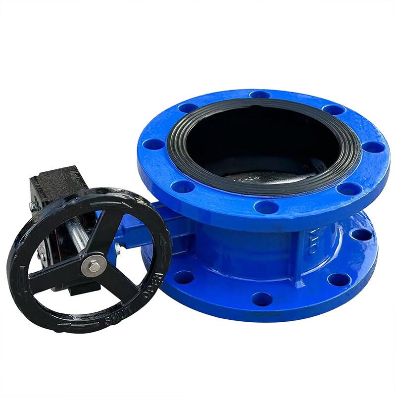 Manual Flanged Soft Seal Butterfly Valve