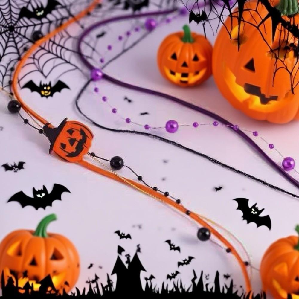 Ghost Halloween Decorative Ribbon Beads DIY Ribbon Strips  Party Decor