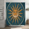 Moon Phase Shower Curtain Celestial Decor Washable Bathroom Curtain Vintage Space Theme Home Decor Artistic Wall Hanging Tapestr