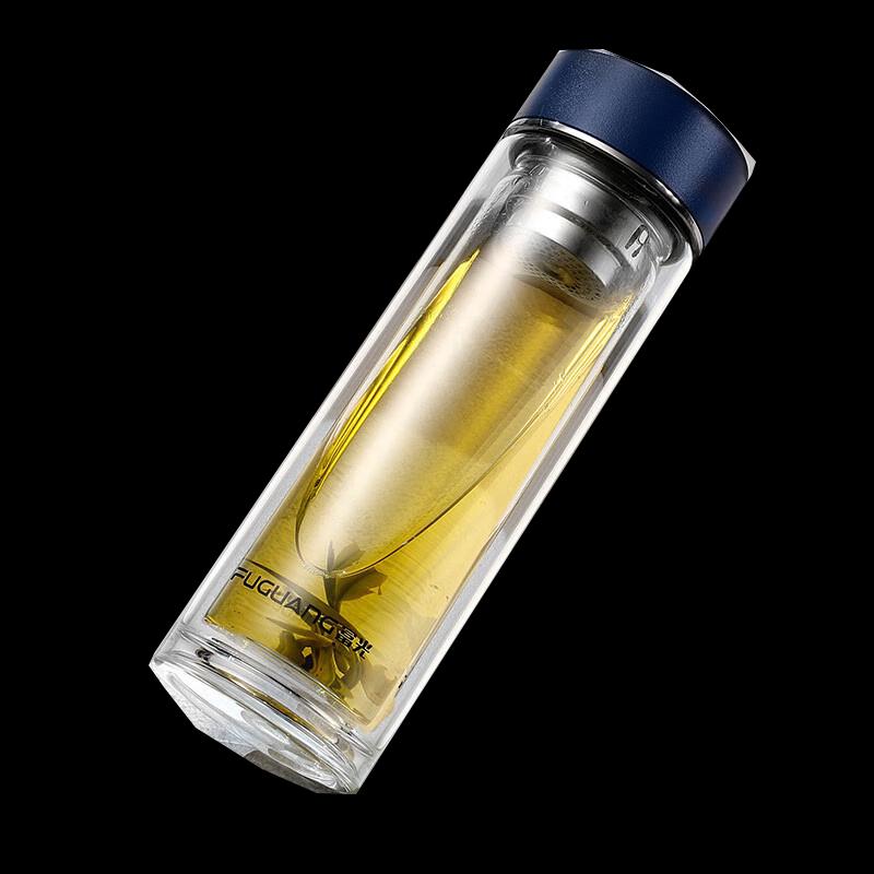 FUGUANG Double-Layer Heat-Resistant Glass Tea Cup