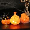 Halloween LED Light Night Light, Flameless Pumpkin Lamp, Decorative Creepy Lamp Atmosphere for Holiday Party Home Decor Detailed Theme Ornament