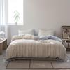 Korean-Style Yarn-Dyed Striped Cotton Jacquard 4-Piece Bedding Set