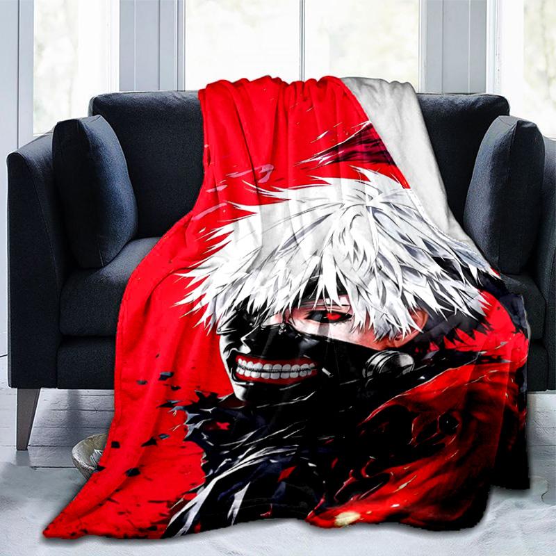 Tokyo Ghoul Kaneki's Struggle Blanket Suitable for Sofas, Beds, Offices, And Camping - Perfect Gift for Halloween Christmas