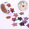 100Pcs/Roll Reward Stickers Five-pointed Star Self-adhesive Waterproof Strong Stickiness Removable DIY PVC Kid Encouragement Motivational Teacher
