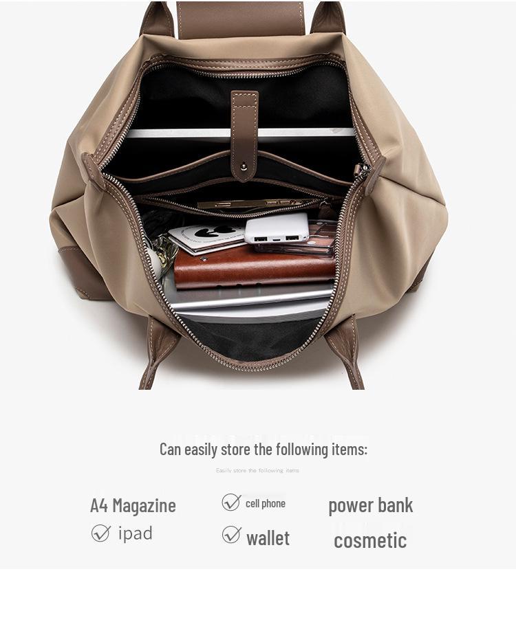 Dam 2024 Höst/Vinter Stor Canvas Tote Bag - Pendlar- & Rese Enkel Axelväska