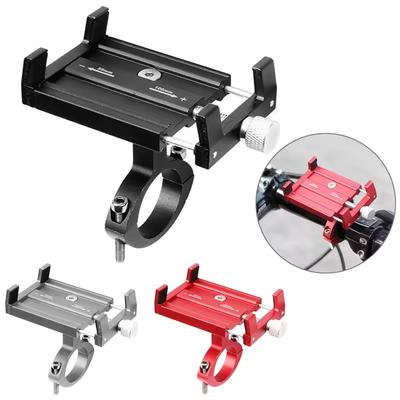 Aluminum Alloy Bicycle Phone Holder Universal Bike Motorcycle Handlebar Mount Phone Stand 360° Rotation GPS Bracket For iPhone