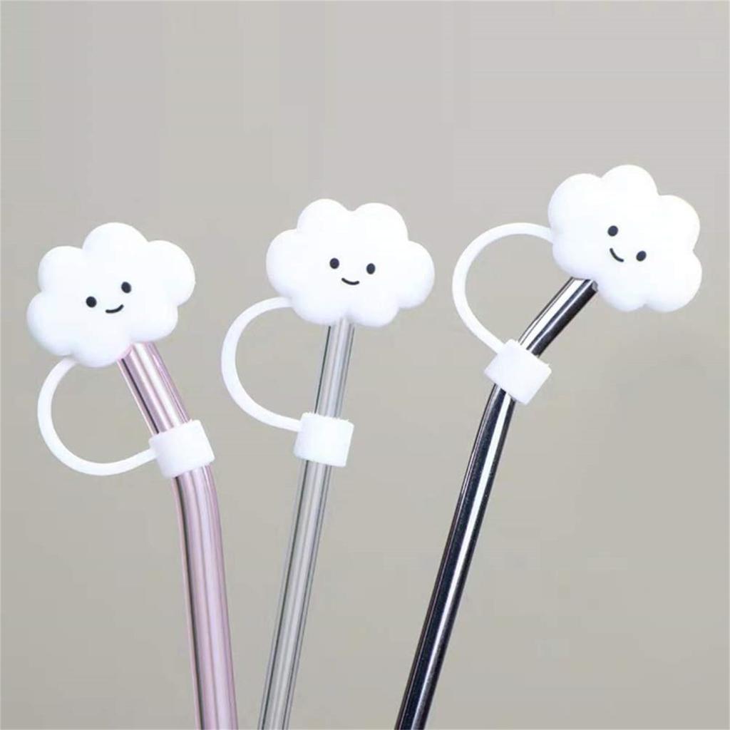 1Pcs Straw Tips Cover Straw Covers Cap For Reusable Straws Cloud Shape Straw Protector