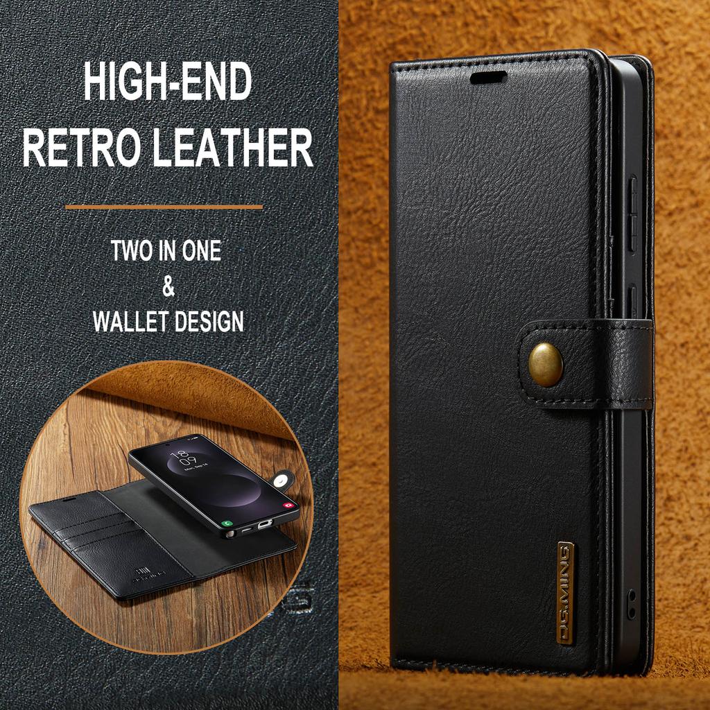 2-in-1 Removable Magnetic Flip PU Leather Case Card Wallet Holder Phone Back Cover For Samsung Galaxy S26 Ultra S25 S24 S23 S22 Plus Protector Skins