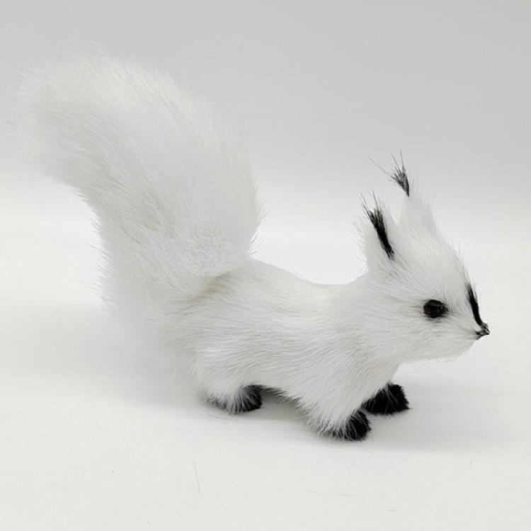 Simulated Squirrels Statue Stuffed Animals Plush Figure for DIY Crafts Displays